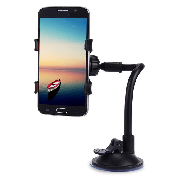 Universal 360 Degrees Rotation Long Arm Car Windshield Holder Mount Bracket Stand for Cell Phones