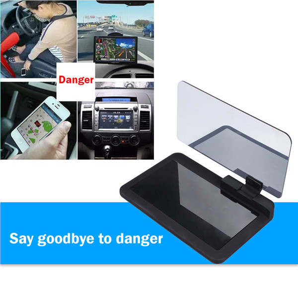 Car Universal Smartphone Navagation Hud Head Up Display Holder Auto Vehicle Mobile phone Windscreen Projector Reflection Mount