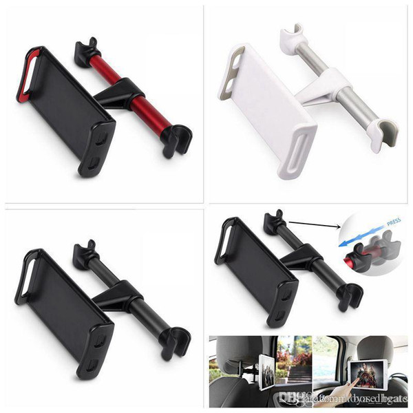 Back Seat Car Phone Holder 4-11.5inch Extendable Car Holder for Tablet Mobile phone Rotatable Car Stand Bracket BBA202