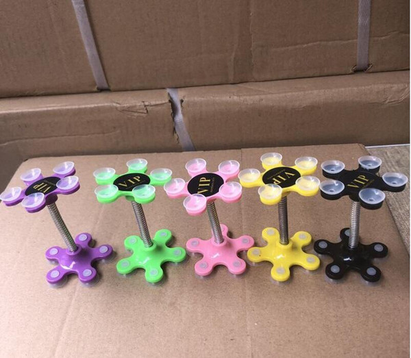 New Sucker Stand for Cell Phone 360 degree Rotatable Flower Magic Suction Cup Mobile Phone Holder Car Bracket Mount Compatible