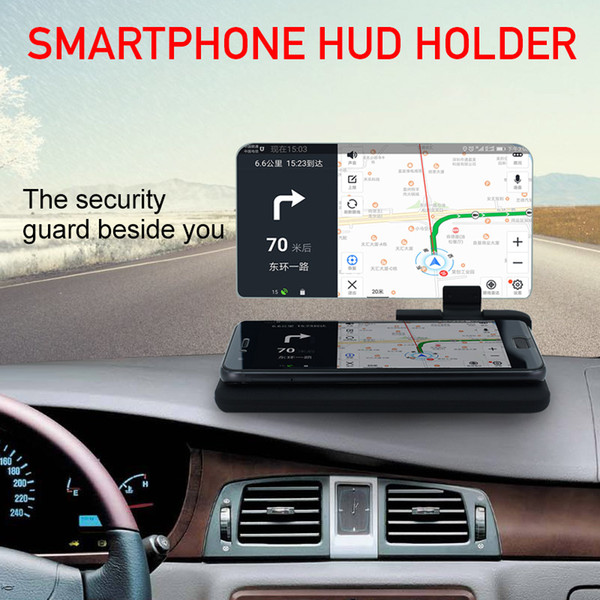 Smartphone Projector HUD Head Up Display Holder Car GPS Navigator Car Mount Stand Phone Holder H6