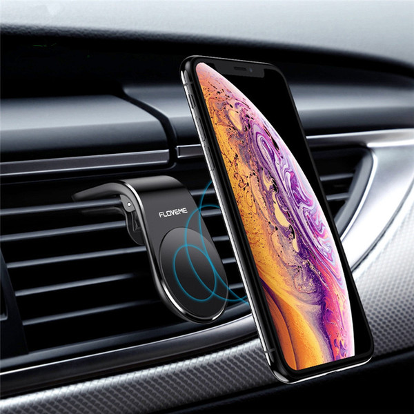 LOVEME Magnetic Car Phone Holder For Phone in Car L Shape Air Vent Mount Stand Magnet Mobile Holder X 8 7 Samsung S9