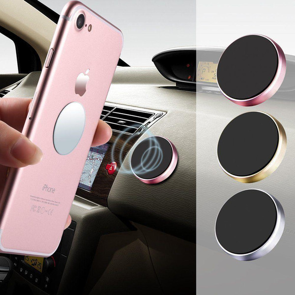 Smartphone Car Sticker GPS Bracket Magnetic Stand Dashboard Mount Phone Holder Metal Phone Holder Car Styling BBA134