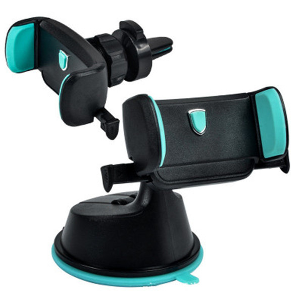 Universal New Car Phone Holder Stand Air Vent and suction cup Mount Holder For Mobile phone stents Support vehicle multi-function