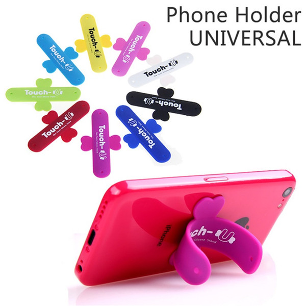 Mini Touch U One Touch Silicone Stand Finger Rings Universal Portable Phone Holder Car For Smart Phone K5804