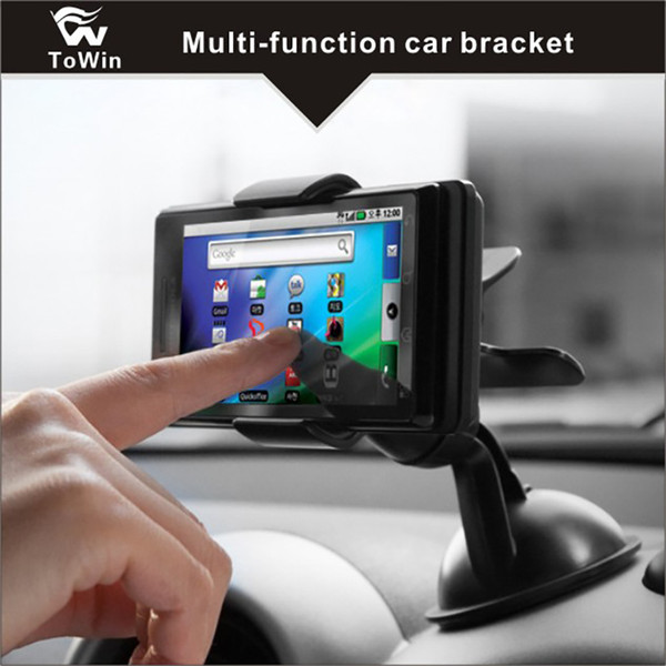 Multi-function 360° Rotation Cell Phone Holder Car Interior Accessories Gadgets Suitable for Mobile Phones/Tablets/GPS