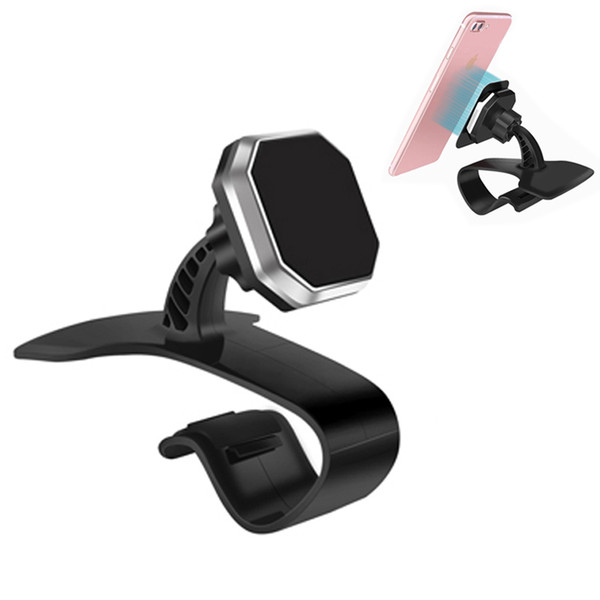 Car Dashboard Magnetic Mobile Phone Holder Adjustable Mount Stand for Auto GPS PAD Samsung iPhone X iPhone 5/6/7/8 Plus