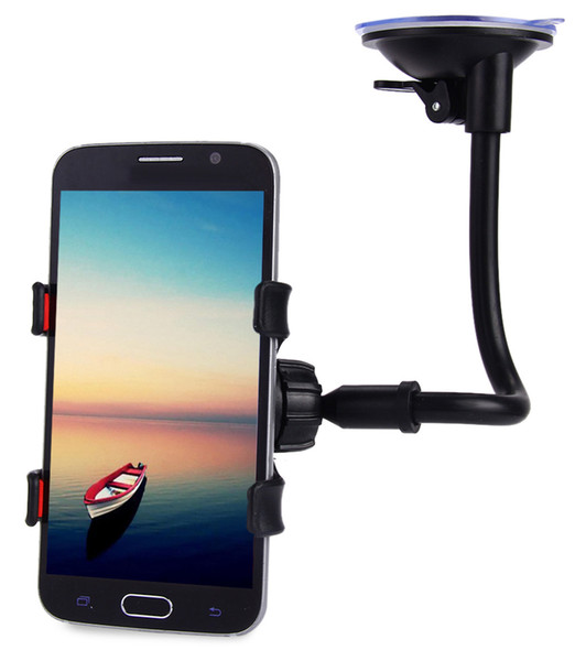 Universal Long Arm 360 Degrees Rotation Windshield Dashboard Car Mount Holder Cradle System for Cell Phones