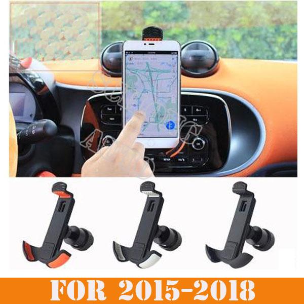 SIKALI SKL Car accessories Navigation Charging Support holder Celular Mount for phone fit for Smart Forfour Fortwo 453 Model