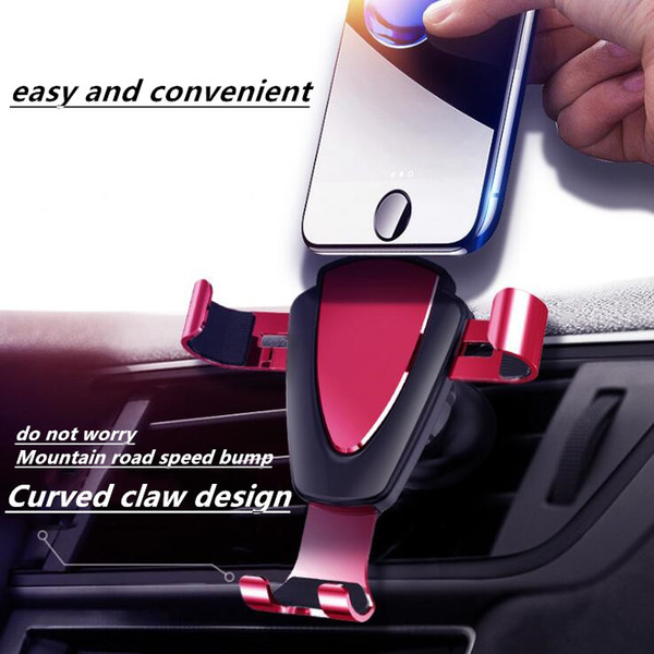 Metal gravity car mobile phone holder socket car navigation creative mobile phone new gift bracket