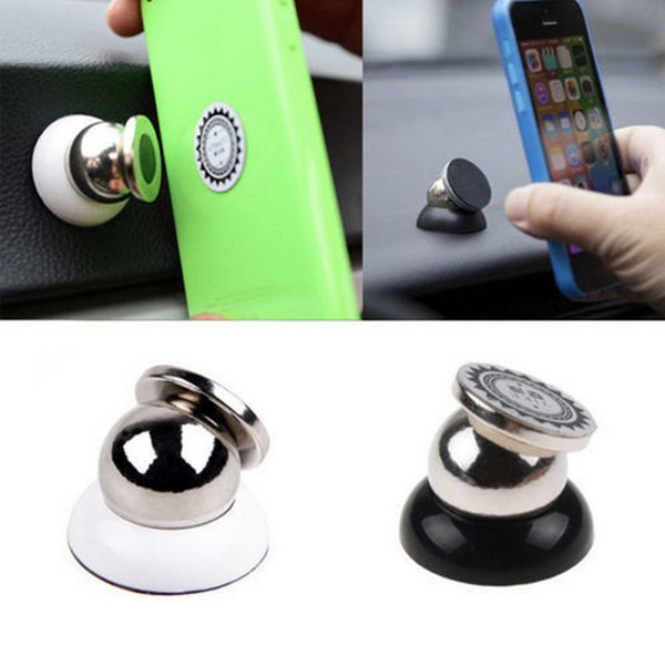 2 Colors Universal Magnetic Car Mount Holder 360 Multifunction Rotary Phone Magic Car Dash Holder Magic Stand Mount FFA119 25PCS