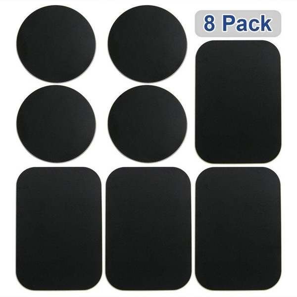 8pcs Metal Plates Sticker Car Mount Replace Metal Adhesive Plate For Magnetic Phone Car Holder Super Thin Steel Insert Plate