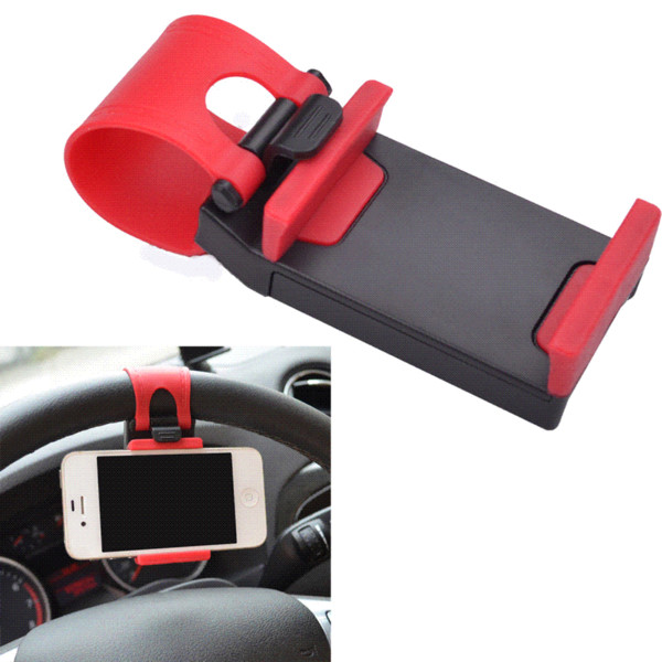 Universal Car Steering Wheel Mobile Phone Holder Bracket for iPhone 4 4S 5 6 6s Samsung Galaxy S4 S5 S6 Note 3