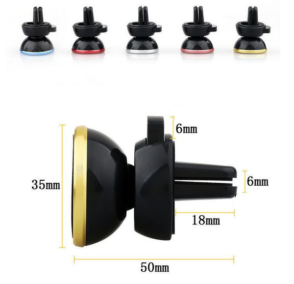 360 degree rotation Auto Car phone holder magnetic Cars Mount for mobile phone rack magnet car stent magnet car with mobile phone supplies