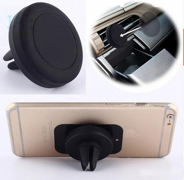 Car Holder Air Vent Magnetic Holder Universal Phone Holder For IPhone 7 6 6s LG V10 K10 One Step Mounting Magnet Safer