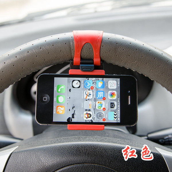 Universal Car Steering Wheel Clip Mount Holder for iPhone 8 7 7Plus 6 6s