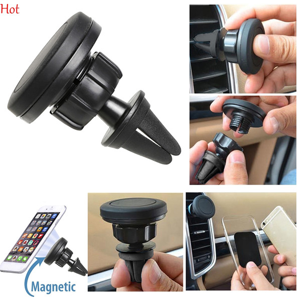 Universal Car Holder Magnetic Air Vent Mount Mobile Phone Holder For PC GPS Phone Paste Car Magnetic Sticky Phone Holder Stand SVD030810