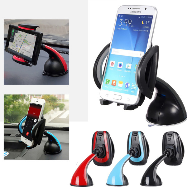 Universal Mobile Phone PDA Car Interior Windscreen Suction Mount Holder Cradle Stand Red / Blue / Gray(optional) CDE_30L