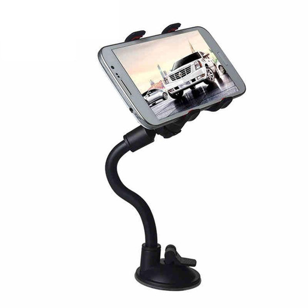 1 Piece Universal 360 Degree Rotating Long Arm Windshield mobile phone Car Mount Bracket Holder Stand for Cellphone GPS MP4 PDA