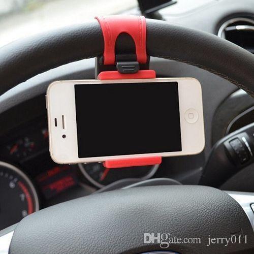 Car Windshield Stand Mount Holder Bracket for ipod Iphone Car Steering Wheel Mount Holder Rubber Band Mobile phone GPS MP4