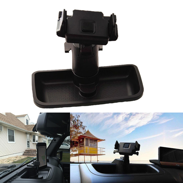 Black Cell Phone Holder Mount Dash Multi Mount phone Bracket For Jeep Wrangler Jk 2012-2017 Car Interior Accessory