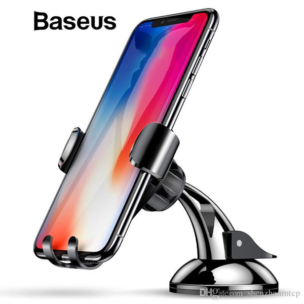 Baseus Gravity Car Holder Dashboard Sucker Car Phone Holder Stand Suction Mobile Phone Holder in car For iPhone X 8 7 Samsung S9