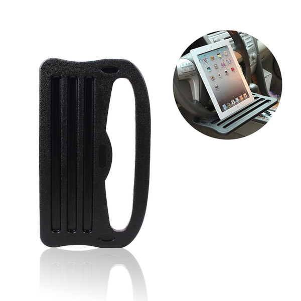 Car Ipad Support Holder Stand Car Steering Wheel Card Table for Laptop Ipad Phone iPad Galaxy Nexus PC with Grooved Surface