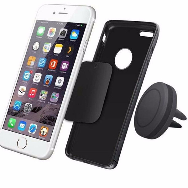 2018 Supper Magnetic Support Cell Phone Holder GPS Stand Car Air Vent Mount Clip Car Holder DHL Free Shipping