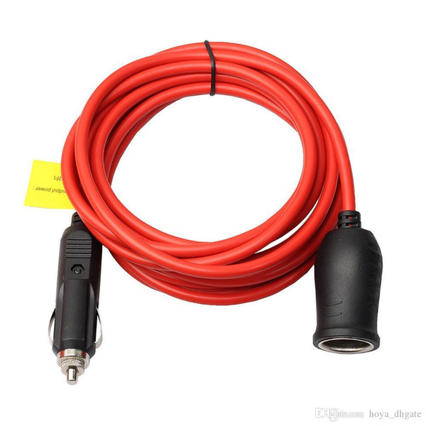 12 V 24 V Cigarette Lighter Extension Cable Plug with 10A Fuse 3.6M Fuse