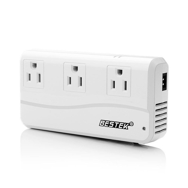 BESTEK 200W Power Converter DC 12V To AC 220V 4.2A 4 Port USB - White