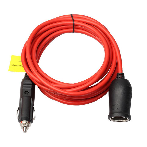 12 V 24 V Cigarette Lighter Extension Cable Plug with 10A Fuse 3.6M Fuse