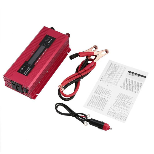 Universal Short Circuit Overload Protection Car Solar Power Inverter DC 12/24V to AC 220V Modified Sine Wave Converter