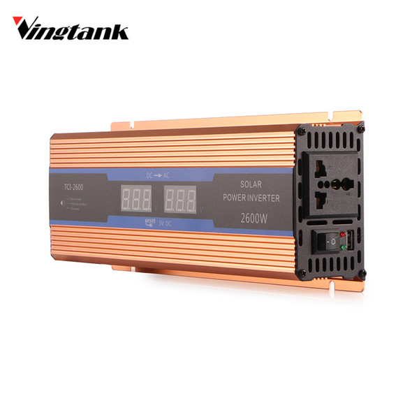 Freeshipping Car inverter 2600 W DC 12 V to AC 220 V Power Inverter Charger Converter Sturdy and Durable Vehicle Power Supply Switch