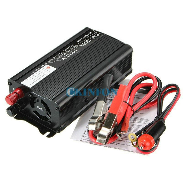 DHL 5PCS 300-1500W 12V DC To 220V AC Household Car Solar Power Inverter Modified Sine Wave Converter Adapter Wave Form