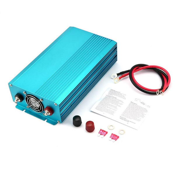 Pure Sine Wave Inverter DC12V To AC220V 1000W Car Inverter Aluminum Alloy Housing High Conversion Efficiency Transformer