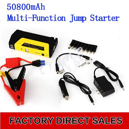 High Power Car Starter 12V Multi-Function Car Jump Starter 50800mAh car start Battery Charger Power Bank Booster