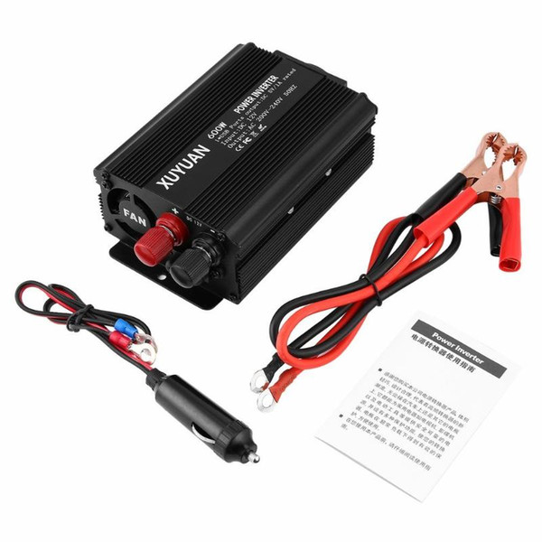 New Professional 600W USB Power Inverter DC 12V to AC 220V with LED Indicator Car Converter for Household Appliances