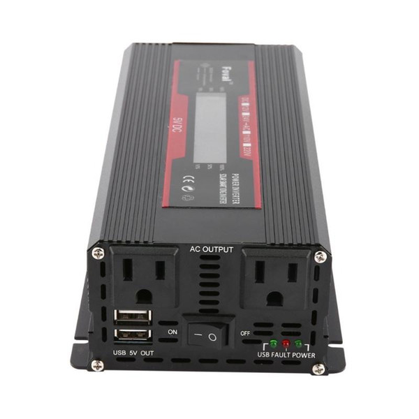 New Universal Short Circuit Overload Protection Car Solar Power Inverter DC 12/24V to AC 220V Modified Sine Wave Converter