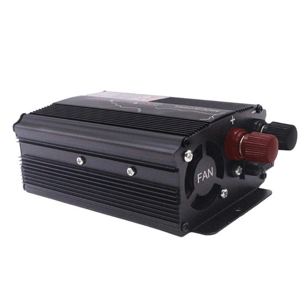 500W Car Inverter 12V 24V To 220V Pure Sine Wave Accessories Replacement Solar Powered Voltage Universal Easy Install Black