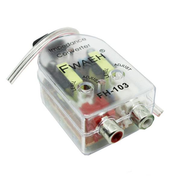 Vehicle Car Audio Styling Transfer HIGH TO LOW Speaker Stereo Radio Frequency Transmit Impedance Converter