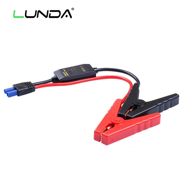 LUNDA 400A Smart Fully Protected 14 inch Intelligent EC5 Connector Emergency Alligator Clamp for 12V Battery Pack