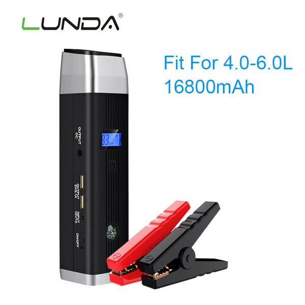 LUNDA Car Jump Starter 1000A Peak Current Battery Fashionable Battery Booster Diesel Petrol Starting Emergency Auto Power Bank