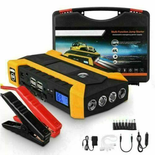 89800mah 4 USB Portable Car Jump Starter Pack Booster Charger Battery Power Bank