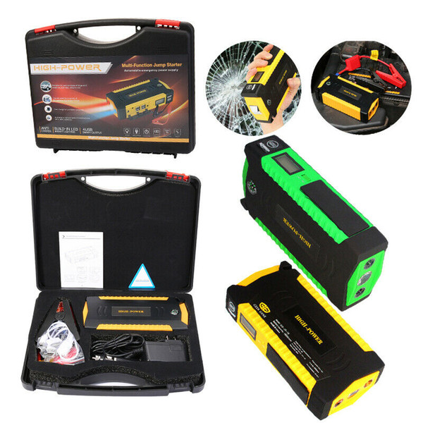 82800mAh Car Jump Starter 600A Emergency 4USB 12V Power Bank Battery Charger