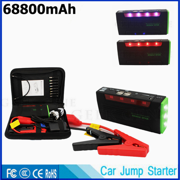 High Power Car Jump Starter Portable 68800mAh Starting Device 12V Car Battery Charger Starting Diesel Petrol Auto Buster