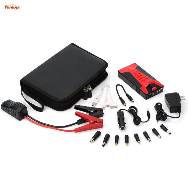 Wholesale Top Quality 100PCS 10000mAh Original Mini Multi Function Jump Starter Power Bank Charger For Car Start Phone Laptop Charger