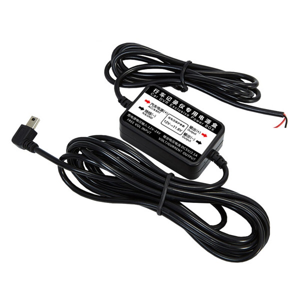 Transformer For Car Dvrs Voltage 12V To 5V 0.5A-2A Mini Probable Transformers Long 3.5 Meters For Car Video Recorder