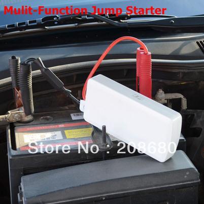 Multi-Function Jump Starter can be used for car and mobile phone notebook PDA MP3 MP4 with Leather bag Freeshipping 14 AAA