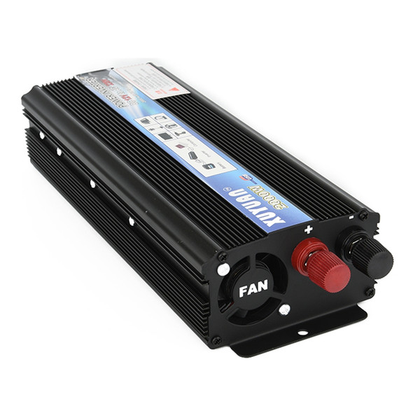 DHL XUYUAN 2000W Power Inverter DC 12V AC 220V Car Converter High Converting Efficiency Car Jump Starter Free Shipping