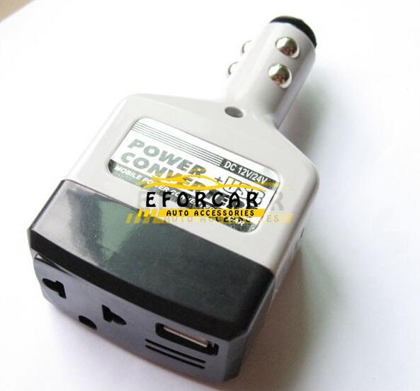 DC 12 220V Inverter USB Charger Auto Car Power Converter Inverter Adapter Charger With USB Car Charger